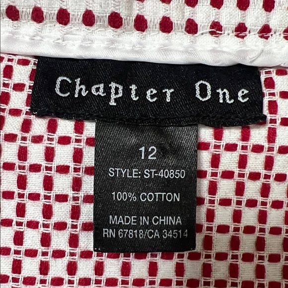 Chic Red and White Polka Dot  A-Line Skirt - Picture 11 of 12